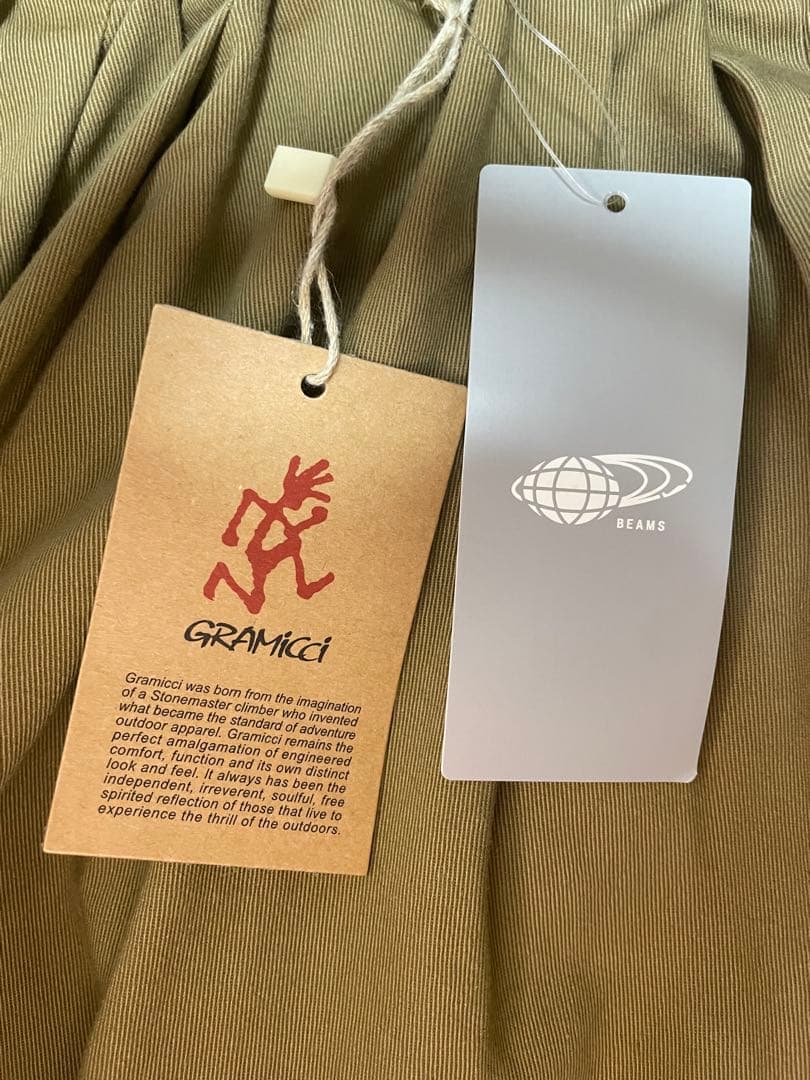 【新品タグ付】GRAMICCI × BEAMS 別注 ベージュ フレアスカート