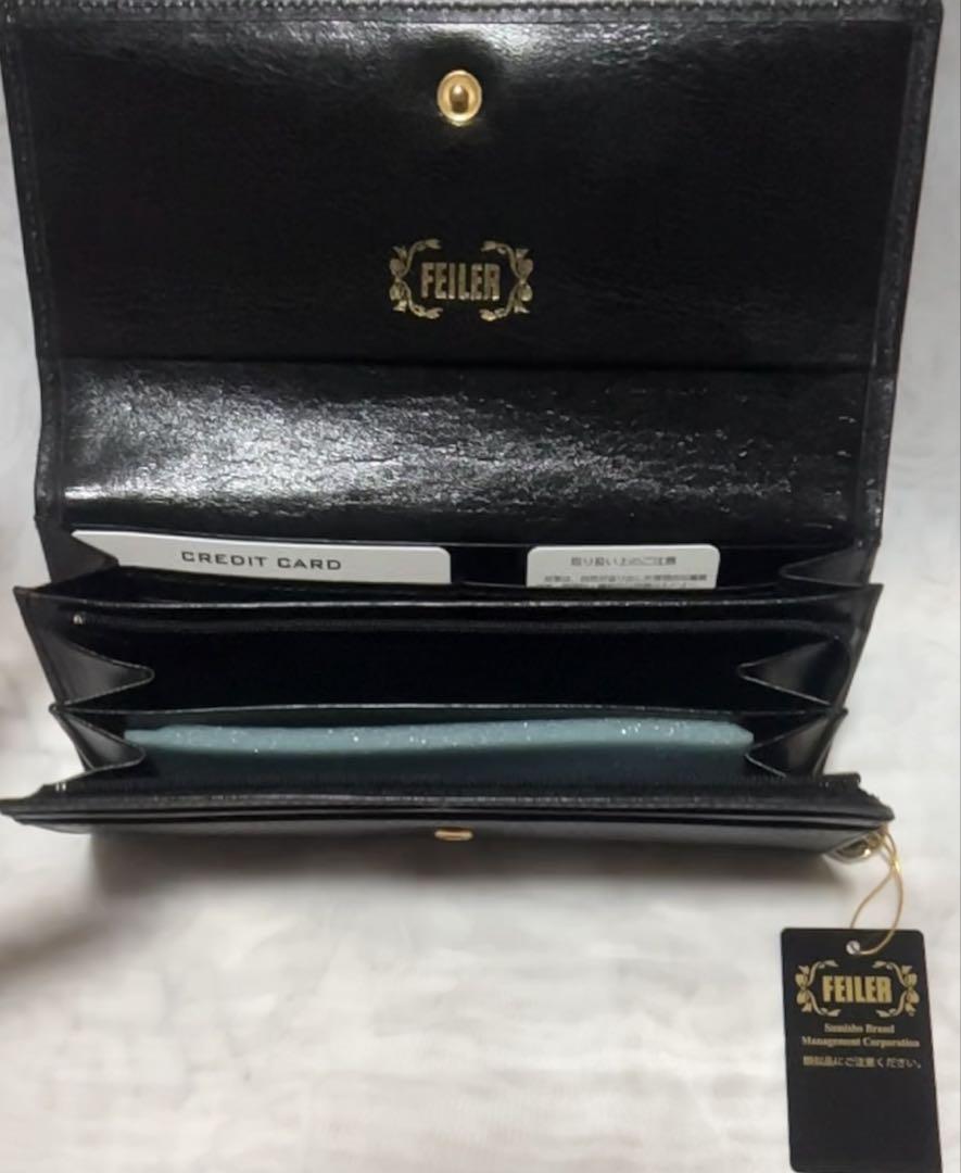feiler フェイラー 財布 長財布 ラウンドファスナー パイル 花柄