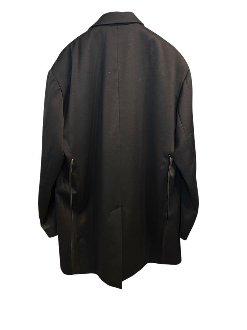 ジャケット・アウター ssstein W/SI Satin Peak Lapel Short Coat