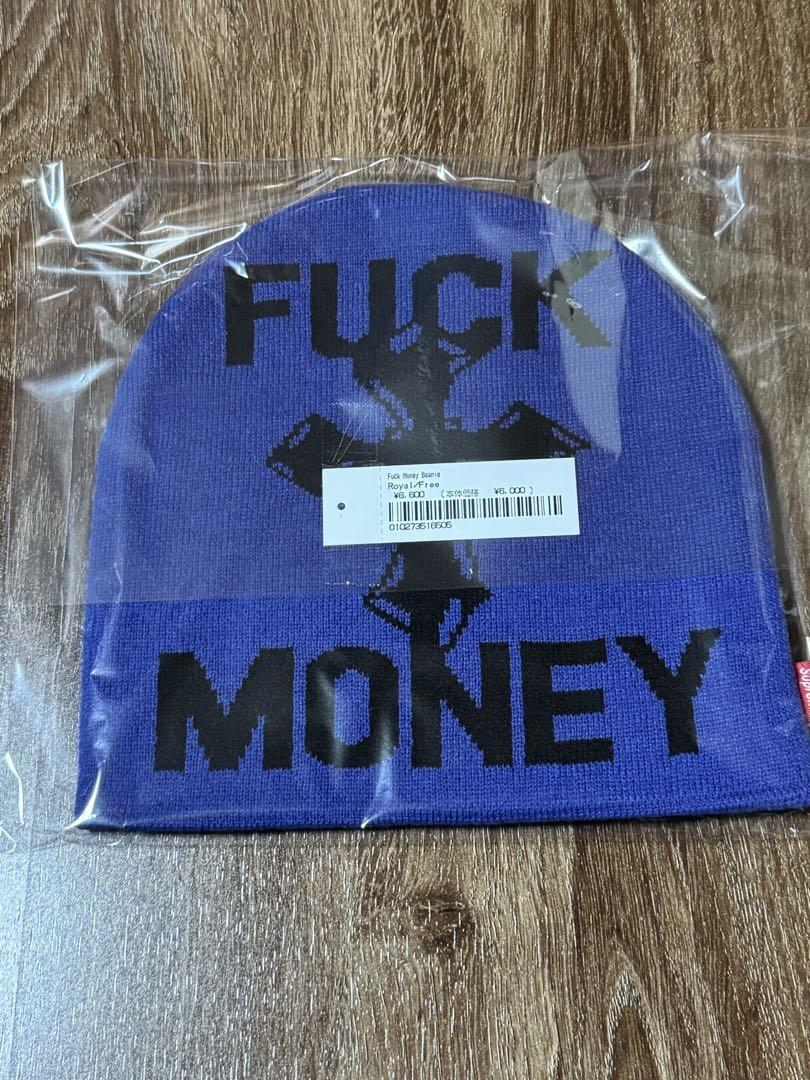 Buy Supreme Fuck Money Beanie 'Royal' - FW24BN60 ROYAL | GOAT