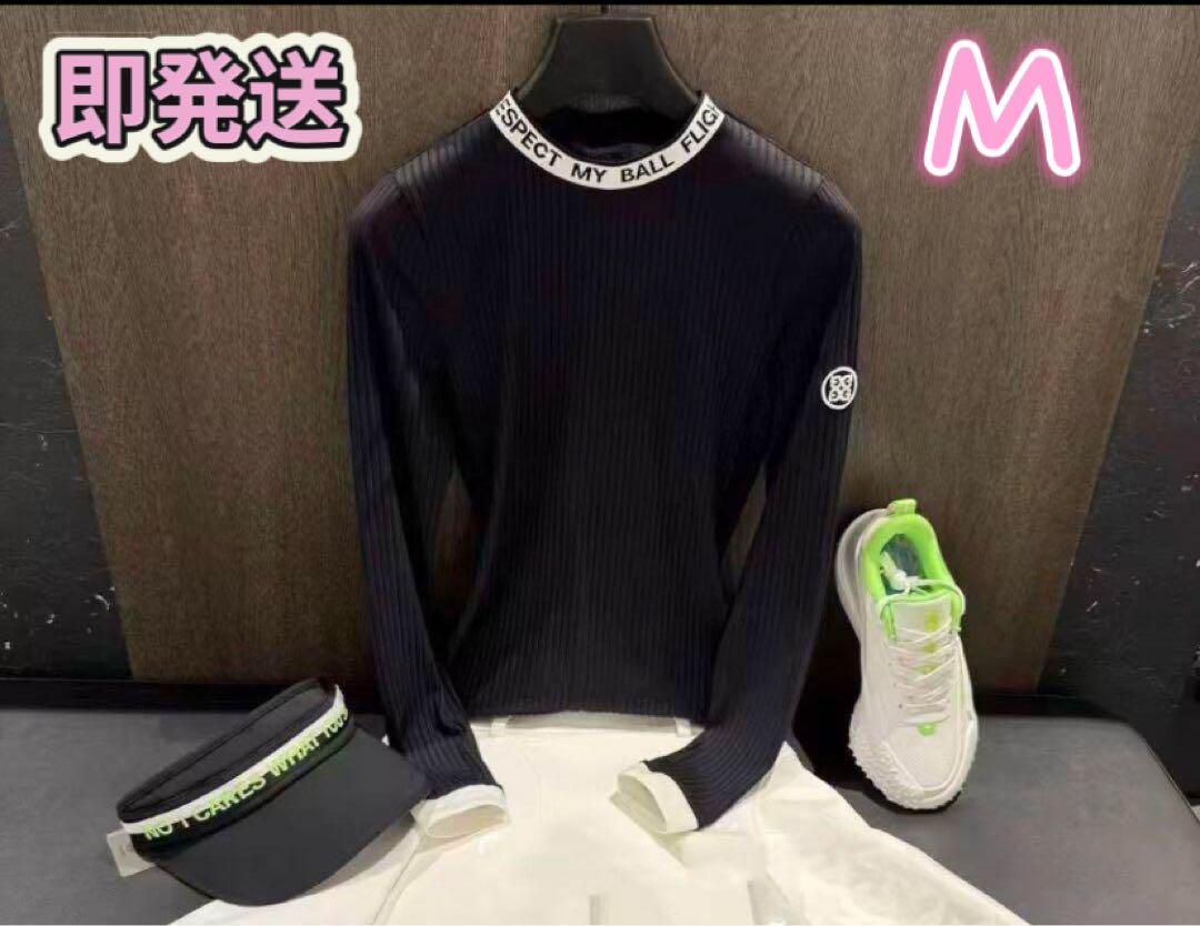 ジーフォア G/FORE ゴルフ レディース 長袖 Tシャツ ゴルフ G/FORE レディース 長袖 トップス シャツ（ブラック）