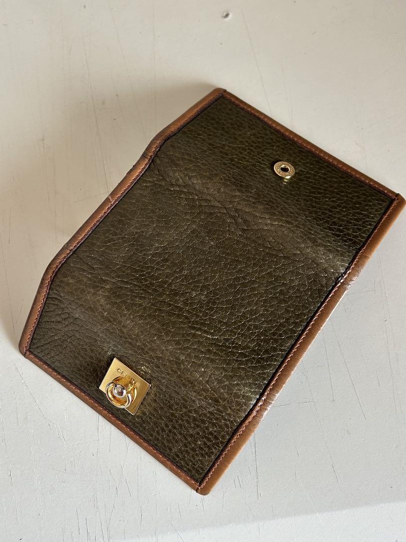 セリーヌ CELINE オリーブグリーン レザー キーケース ビンテージ