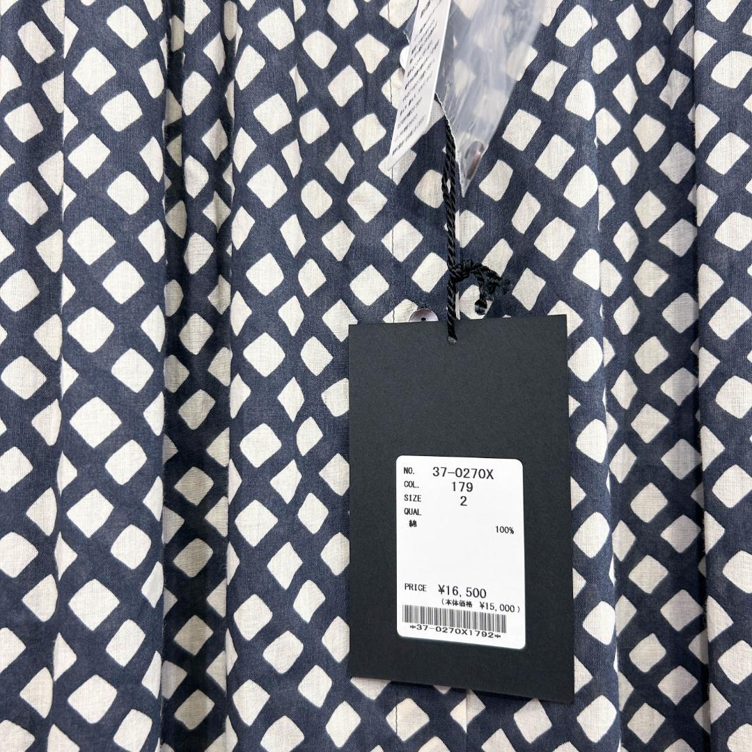 BROCANTE ブロカント インドプリント フロンセワンピース BROCANTE ブロカント インドプリント フロンセワンピース