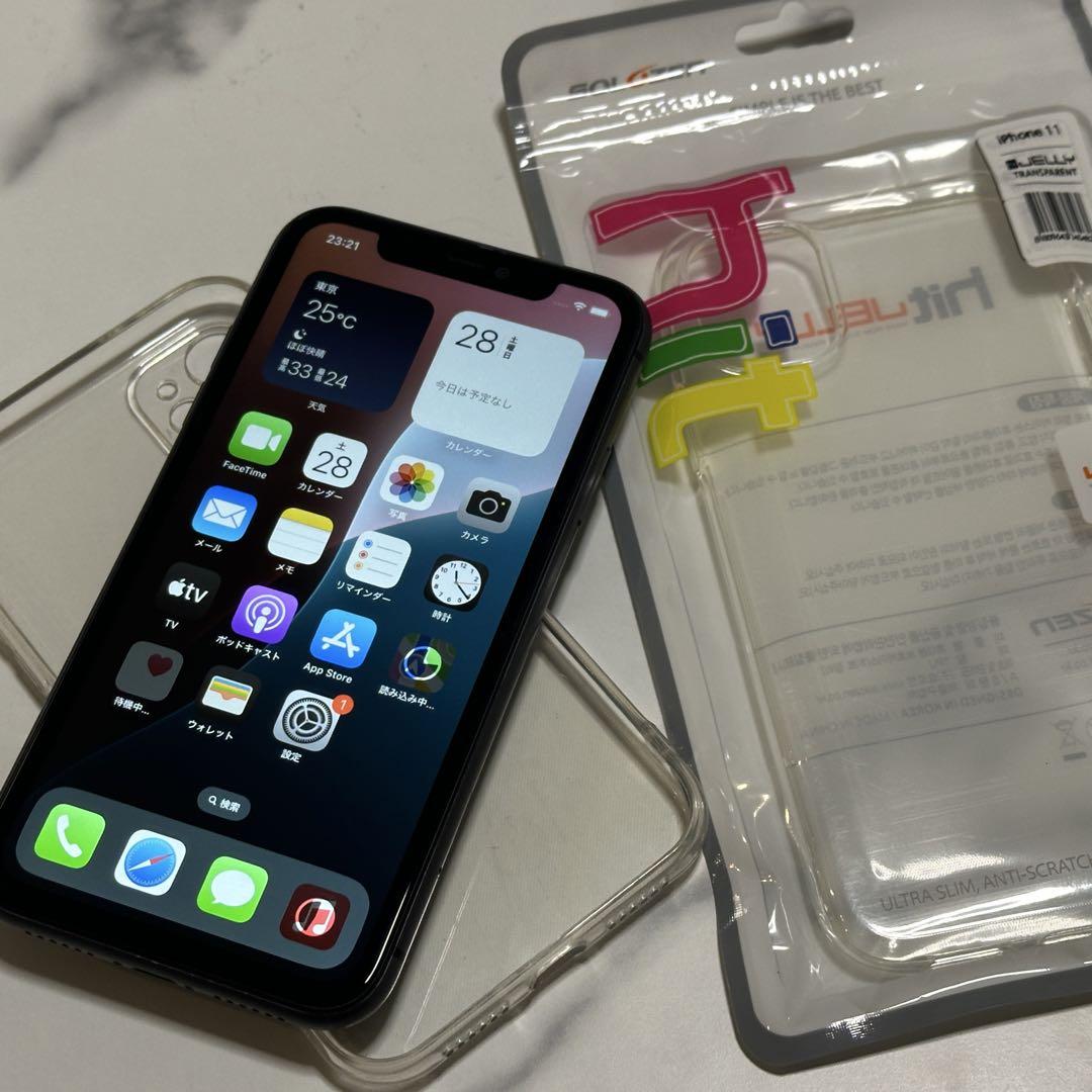 iPhone11 ブラック 128GB バッテリー97% - メルカリ