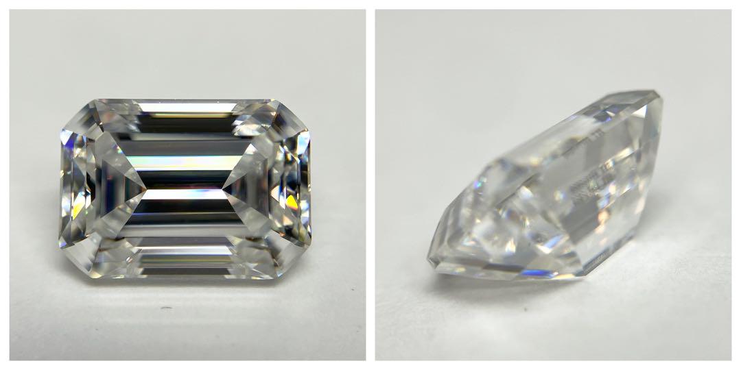 モアサナイト ルース 5㎜×7㎜ 1ct (エメラルドカット)2pc