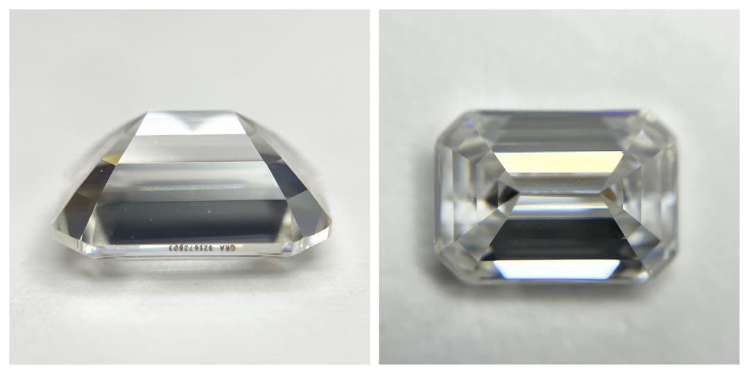 モアサナイト ルース 5㎜×7㎜ 1ct (エメラルドカット)2pc