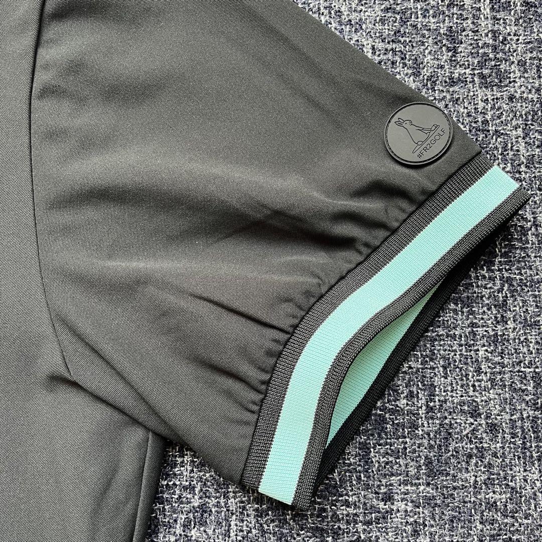 fr2golf 沖縄限定　ブラックポロシャツ 2XL]超希少#FR2ゴルフブラック黒ポロシャツ ミントグリーン沖縄