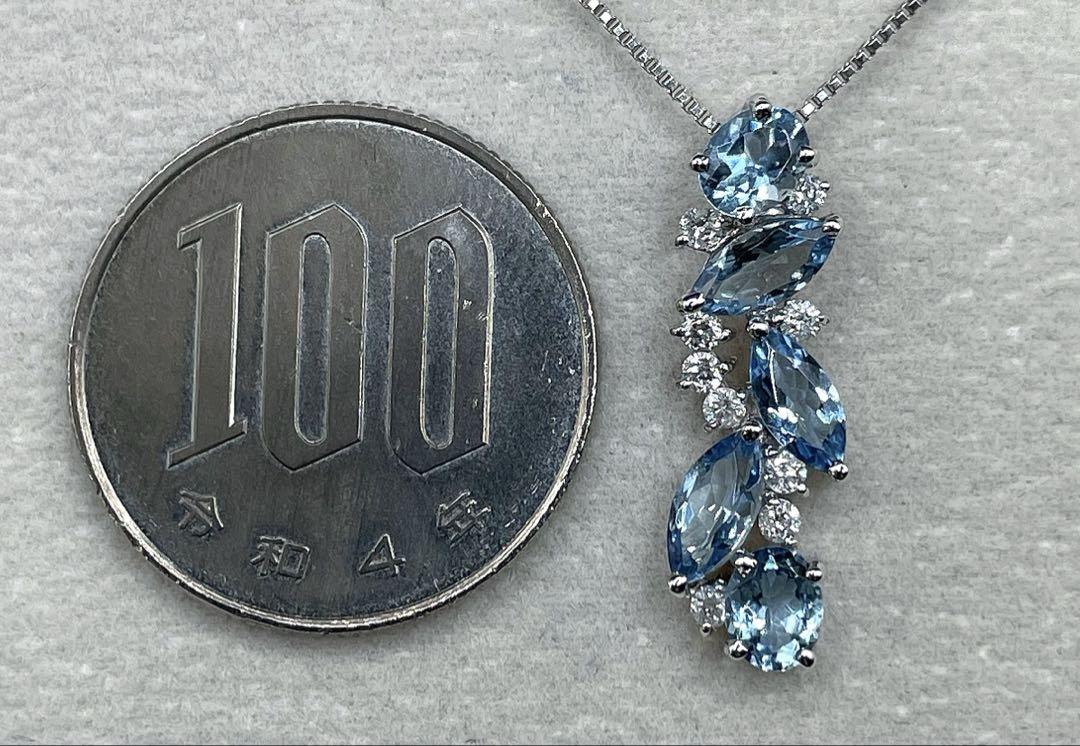 JF308★高級 サンタマリアアクアマリン1.63ct D ヘッド 鑑別付