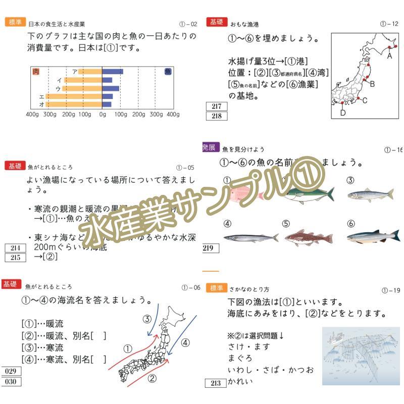 中学受験 暗記カード 極める地理(分野別) サピックス コアプラス