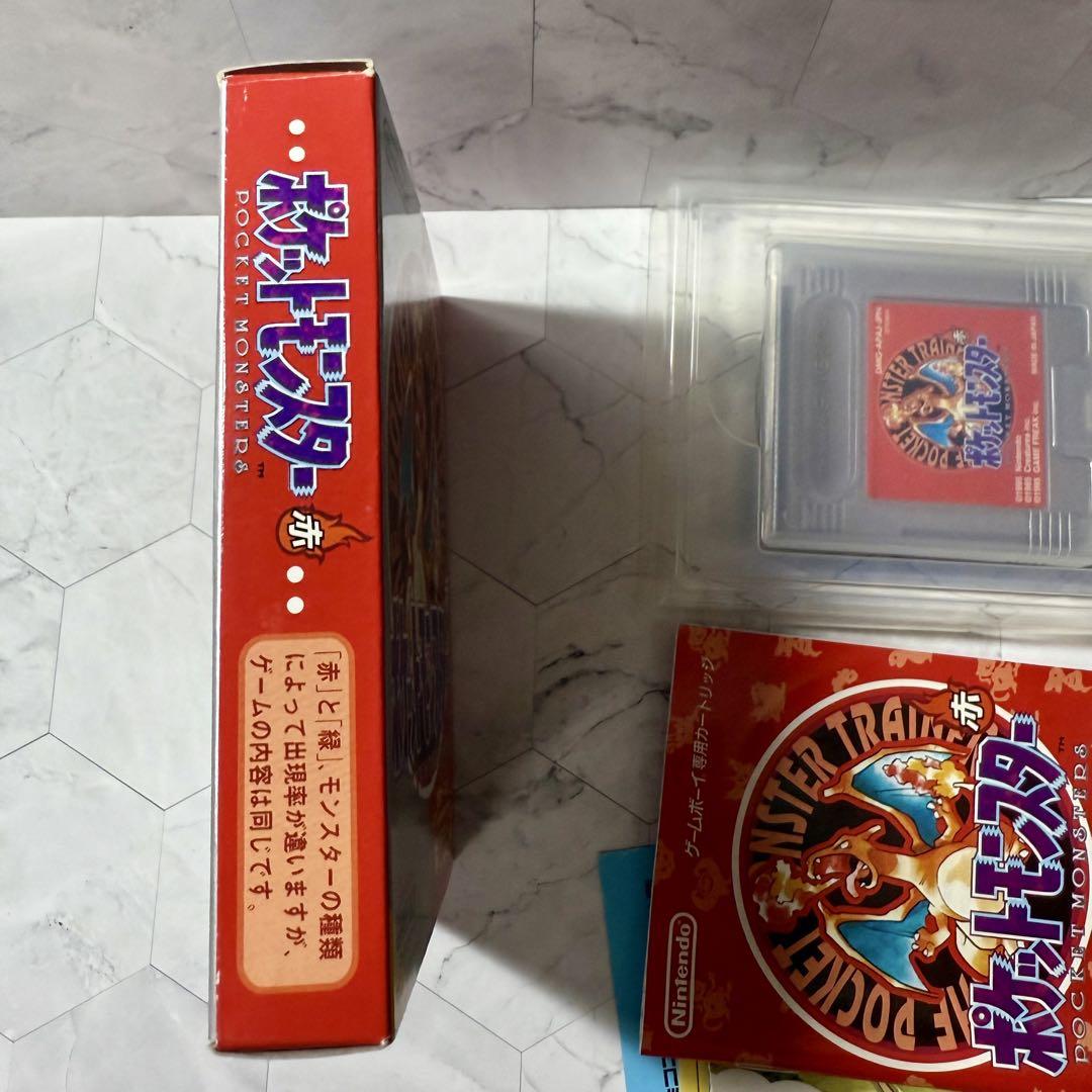 箱付き 美品 GB ゲームボーイ ソフト ポケットモンスター 赤