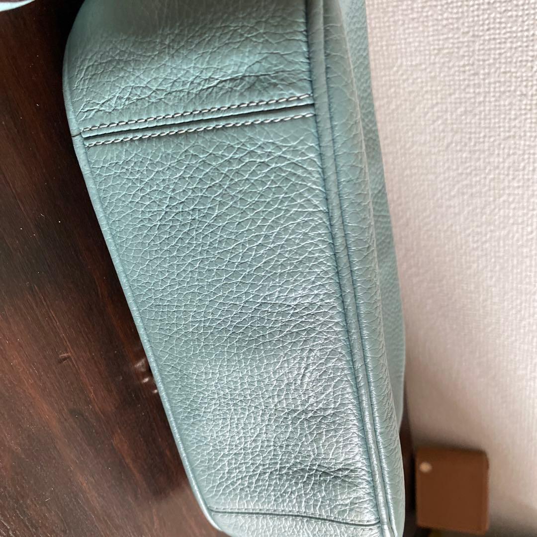 COACH ライトブルー ショルダーバッグ 水色 COACH ライトブルー ショルダーバッグ 水色