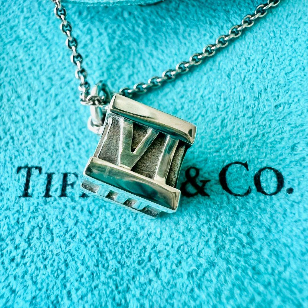 k*i様 美品 Tiffany ティファニー アトラスキューブ ネックレス SV 美品✨Tiffany ティファニー ネックレス アトラス キューブ