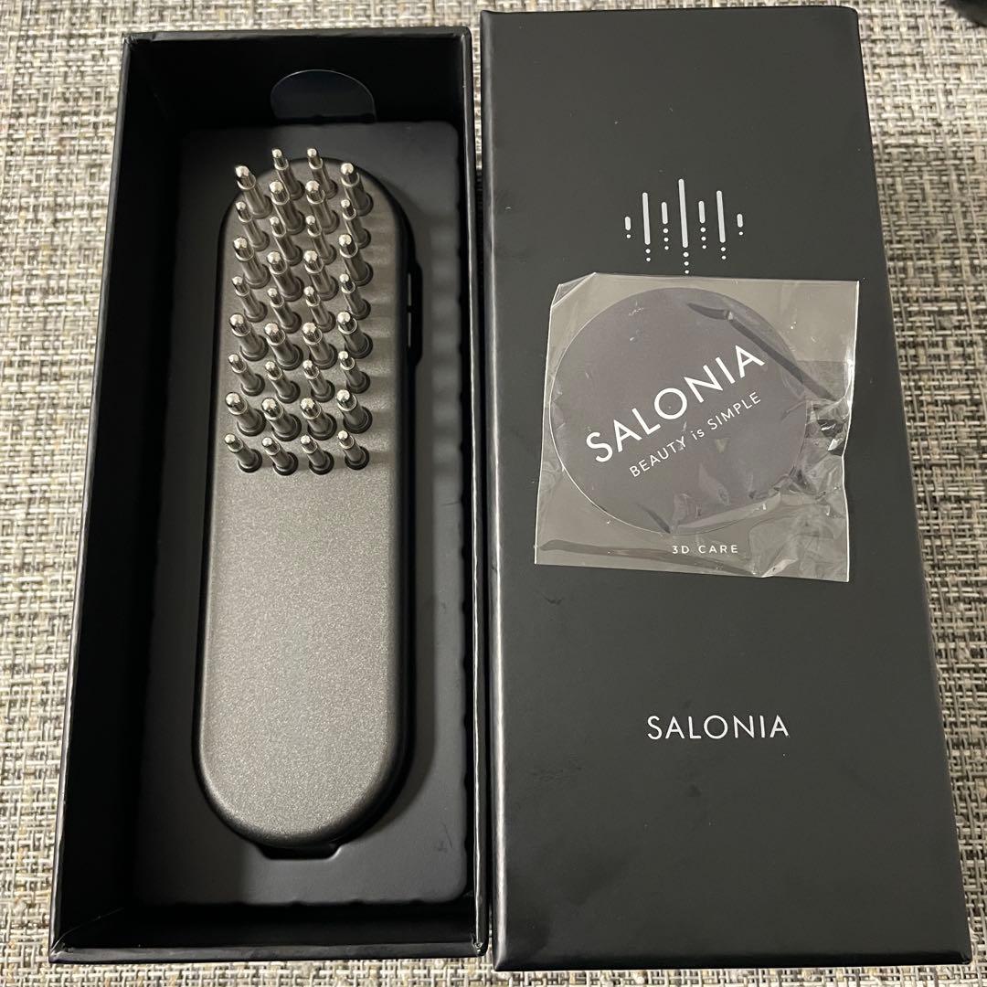 SALONIAサロニア美顔器ブラックEMS LIFT BRUSH 3D CARE - メルカリ