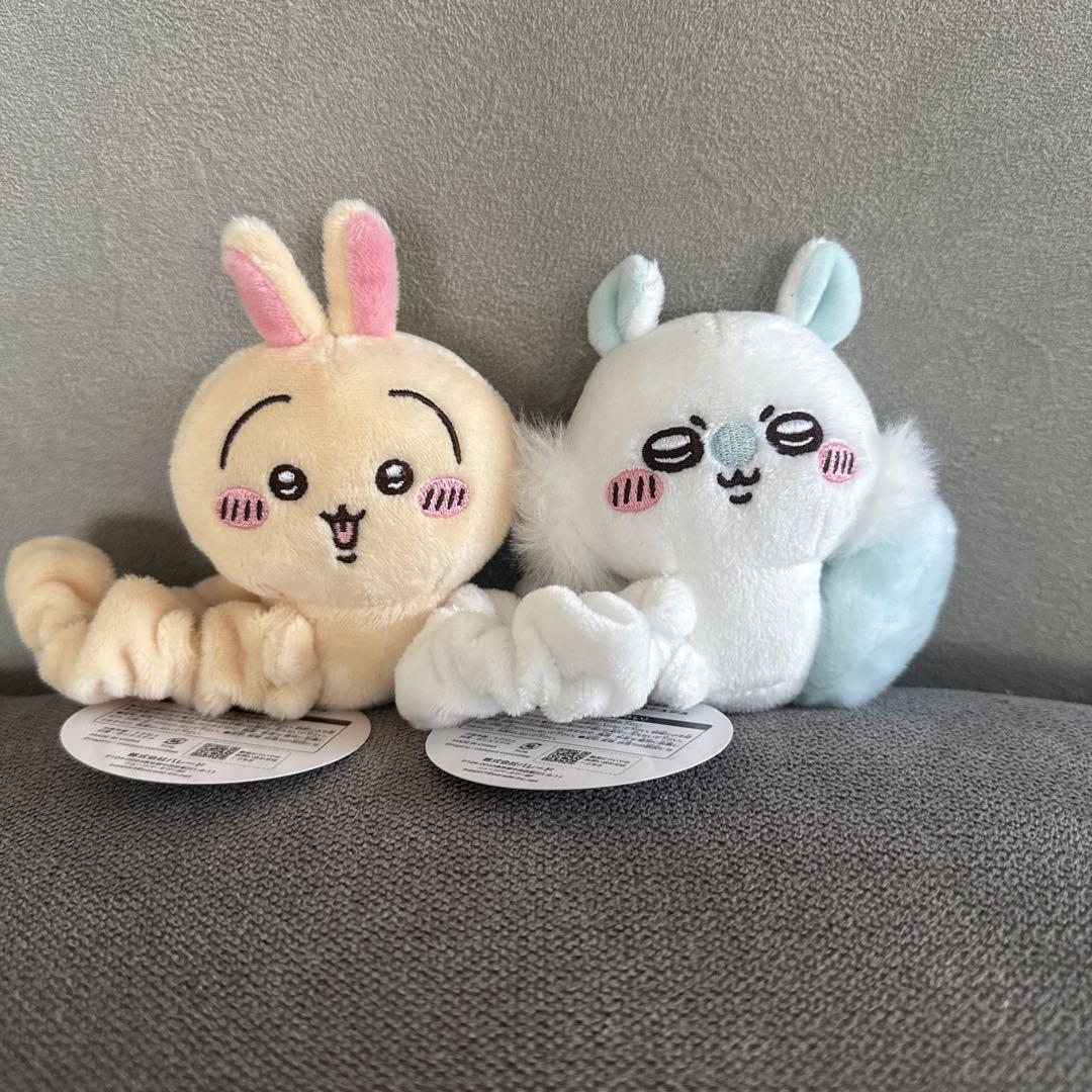 ちいかわ ぬいぐるみシュシュ 2個セット うさぎ モモンガ - メルカリ
