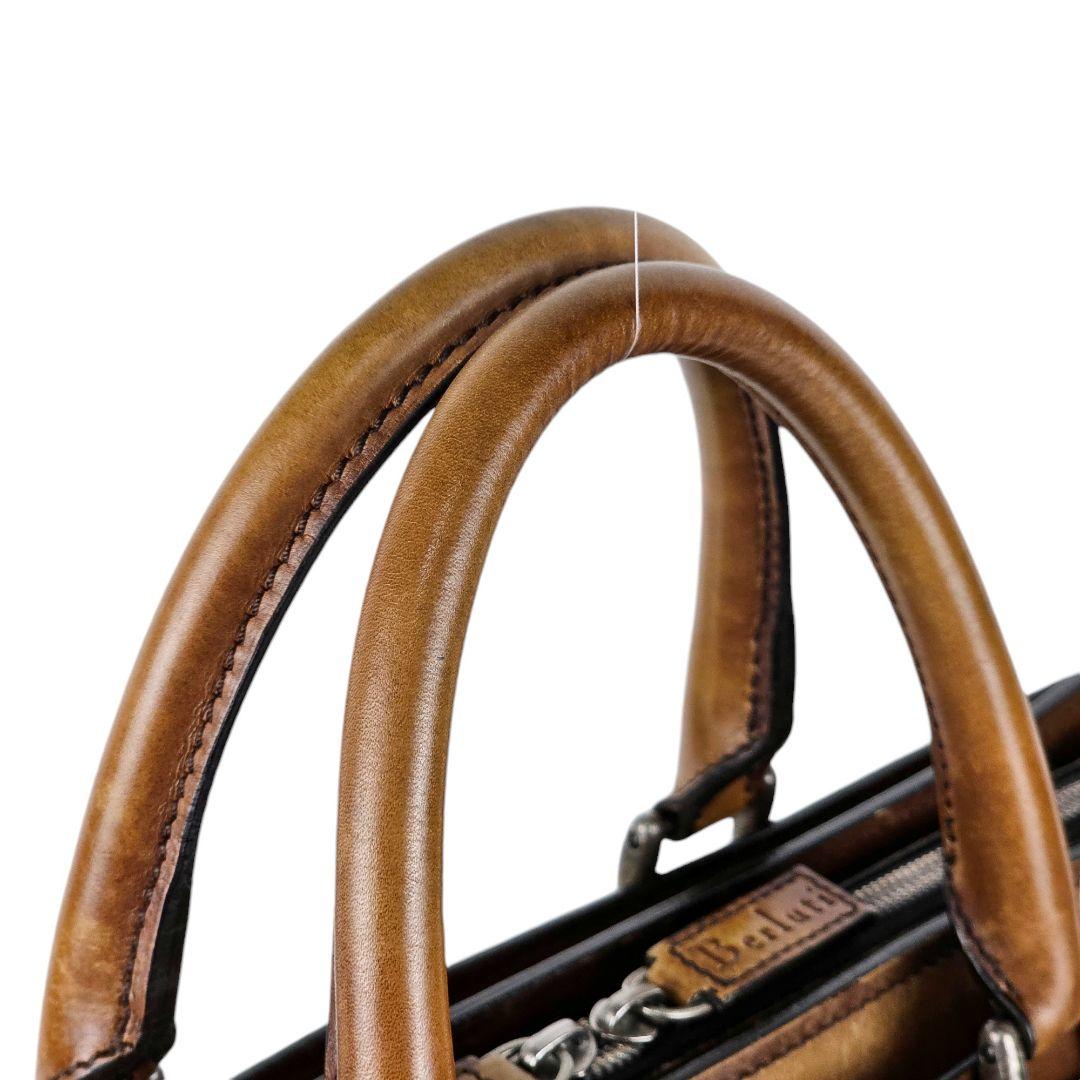 美品 ベルルッティ Berluti カリグラフィ パティーヌ ビジネスバッグ