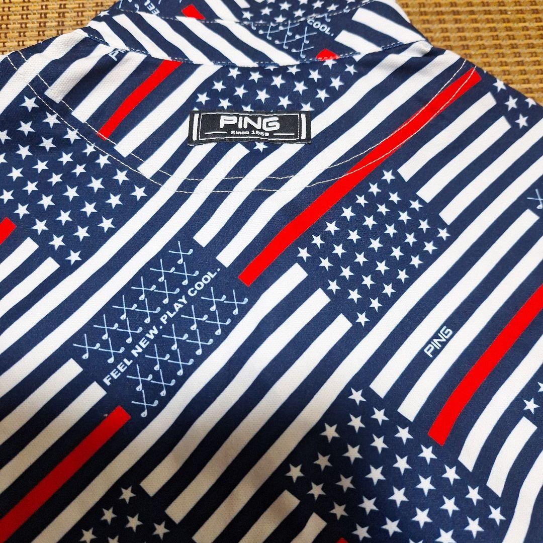 PING アメリカ国旗柄 ノースリーブポロシャツとプリーツ♥️スカートセット