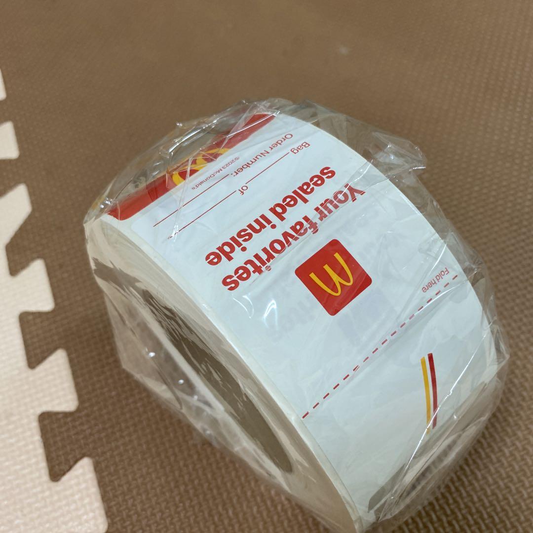 マクドナルド　ロールシール　アメキャラ　おすそ分けファイルにも