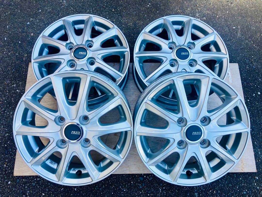 13インチ　ブリヂストン　アルミホイール　4本セット　軽自動車用　送料無料！