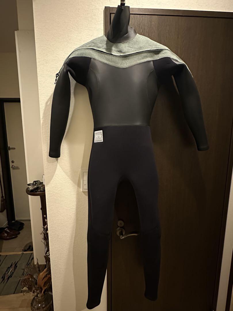 美品‼️セミドライ　グリーン/ブラック フロントジップ