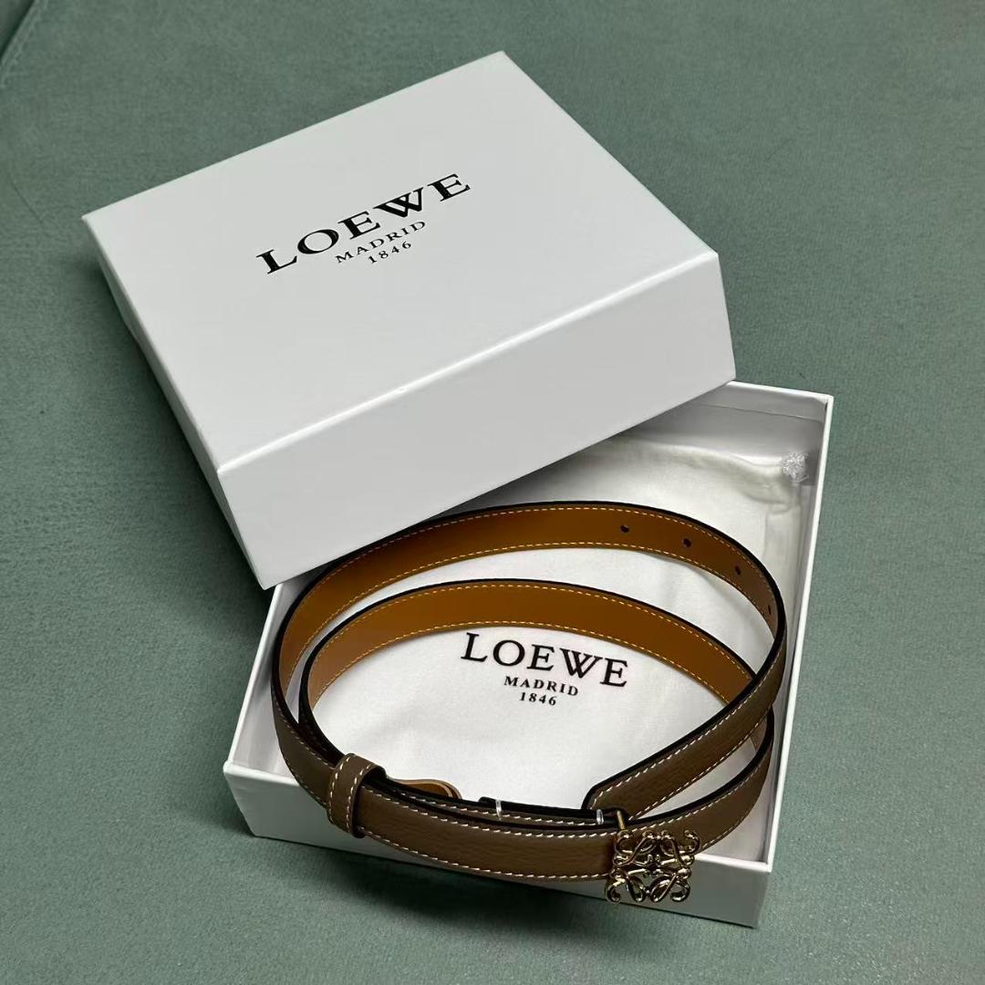 LOEWE アナグラム ベルト ブラウン