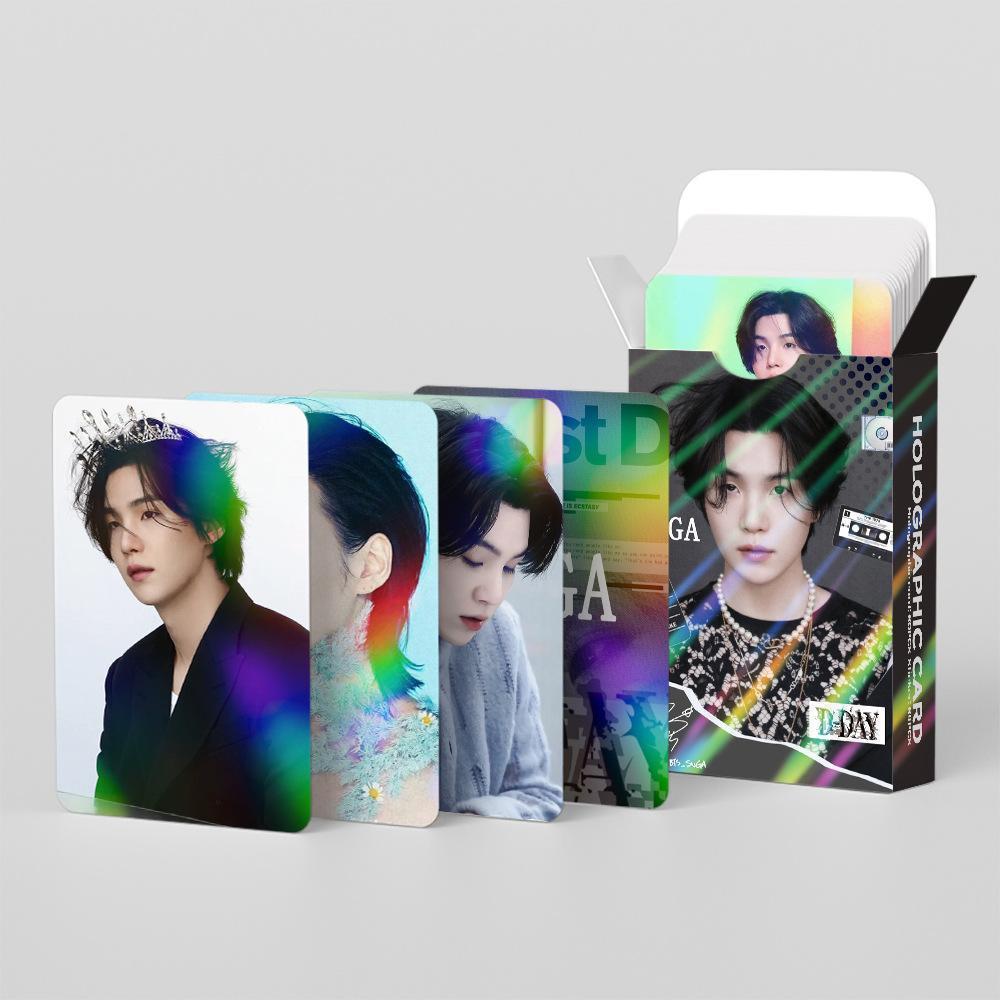 BTS 韓国製作者様 ユンギ ロモカード ② ユンギ】ロモカード&ミニシール☆124PCS☆BTS・SUGA☆p - メルカリ