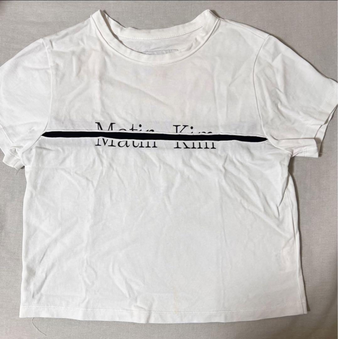 Matin Kim マーティンキム Tシャツ ホワイト aespa ニンニン着用