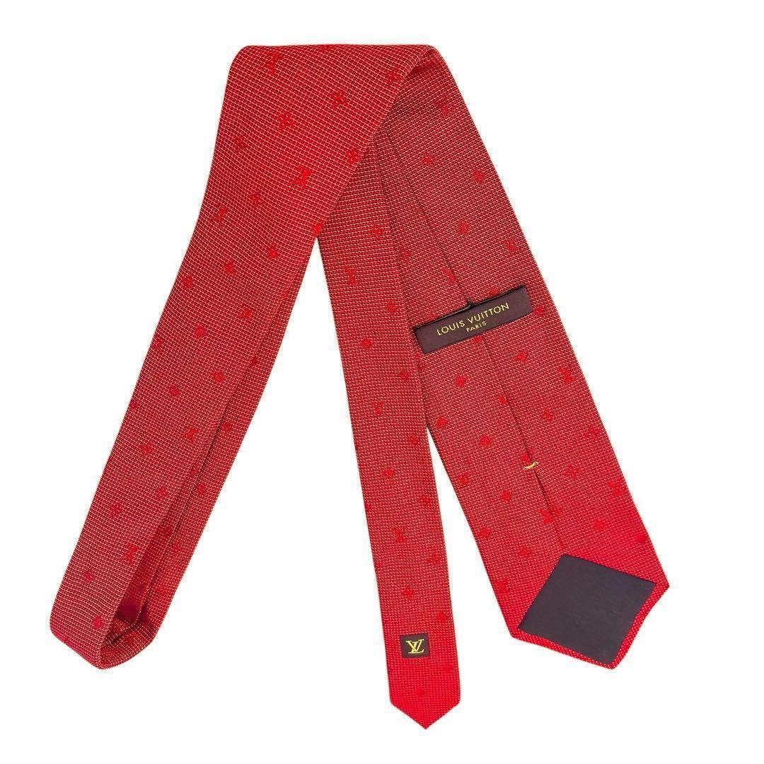 美品】ルイヴィトン/LV/ネクタイ・ネオモノグラムミッシム/シルク絹