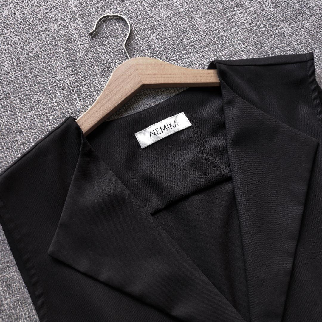 レリアン　NEMIKA　新品タグ付き　ノースリーブ　リボンワンピース　日本製