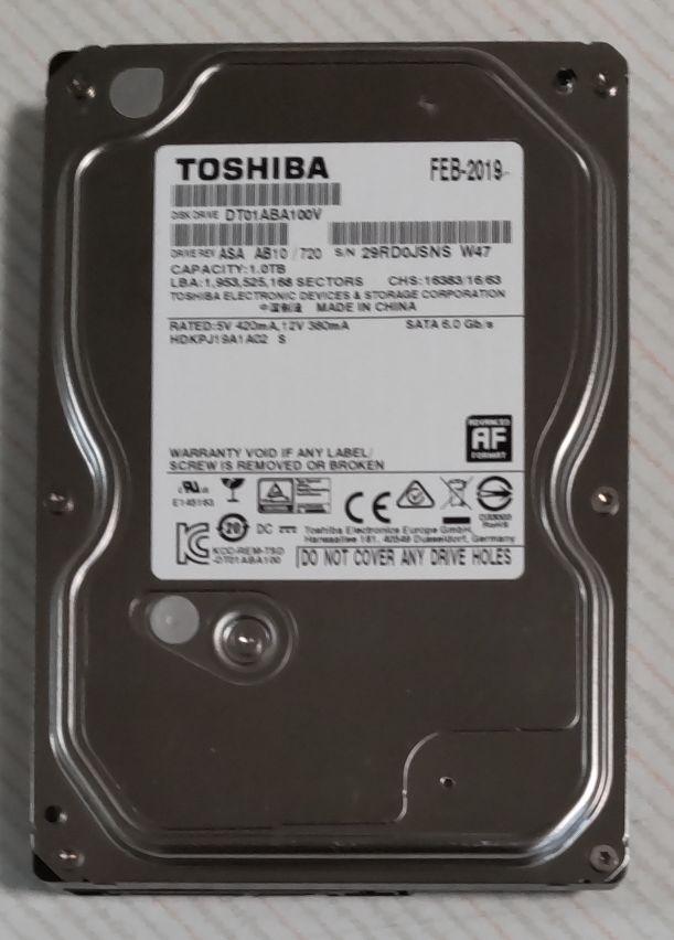 DIGA 1TB増量修理交換用HDD DMR-XP,XW,BR,BW各品番用