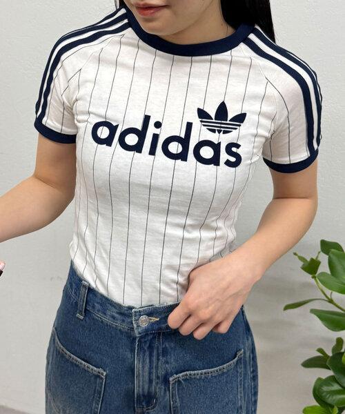入手困難☆アディダス XLサイズ 半袖 Tシャツ リニア カリ スリム 白 韓国