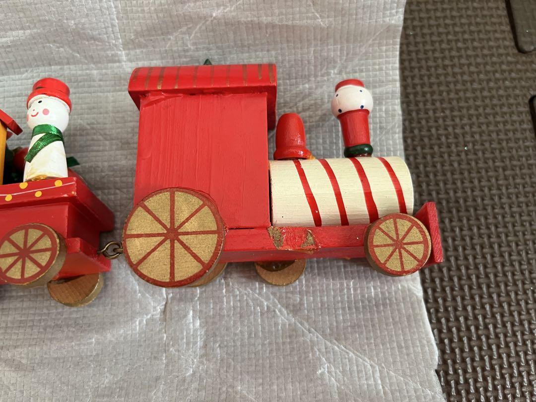 クリスマス用品木製クリスマス列車飾り