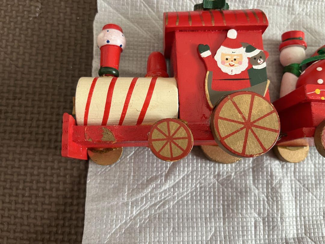 クリスマス用品木製クリスマス列車飾り