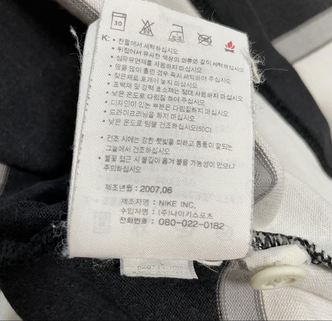 NIKE 00s ナイキ ラガーシャツ ボーダー ポロシャツ Lサイズ