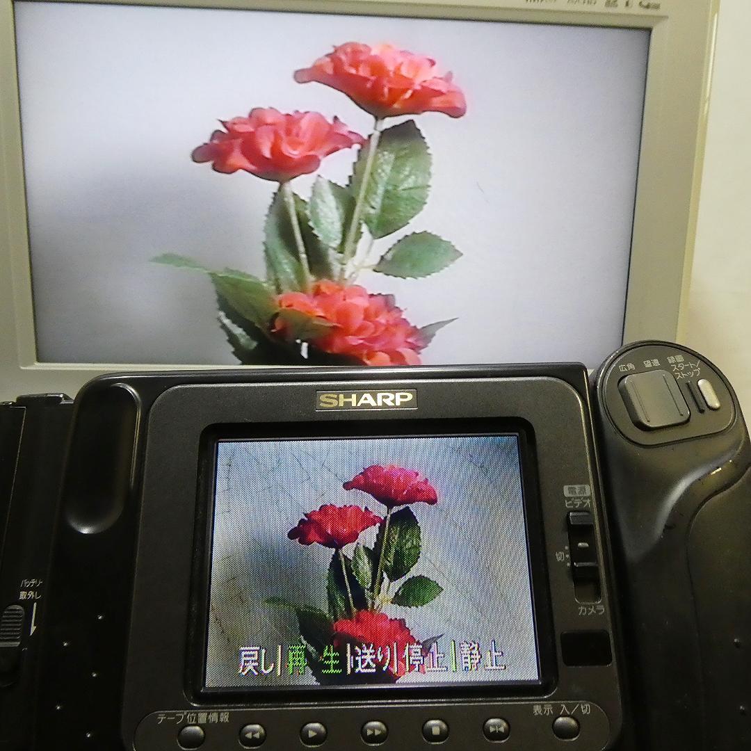 動作良好 シャープ ビデオ8 VL-EL12 8ミリビデオカメラ DV化に