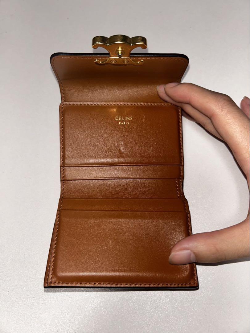 CELINE 三つ折り財布 ブラック/ブラウン CELINE 三つ折り財布 ブラック/ブラウン