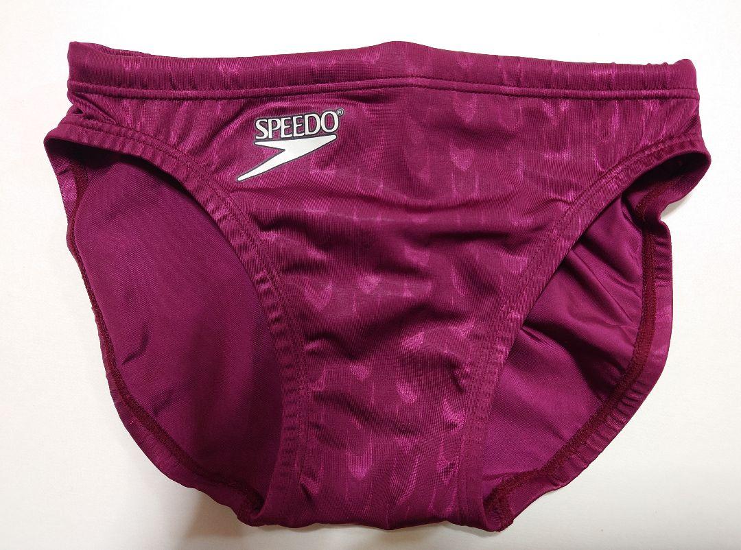 【レア】競パン　競泳水着　スピード　speedo  Mサイズ  ウロコ模様エンジ