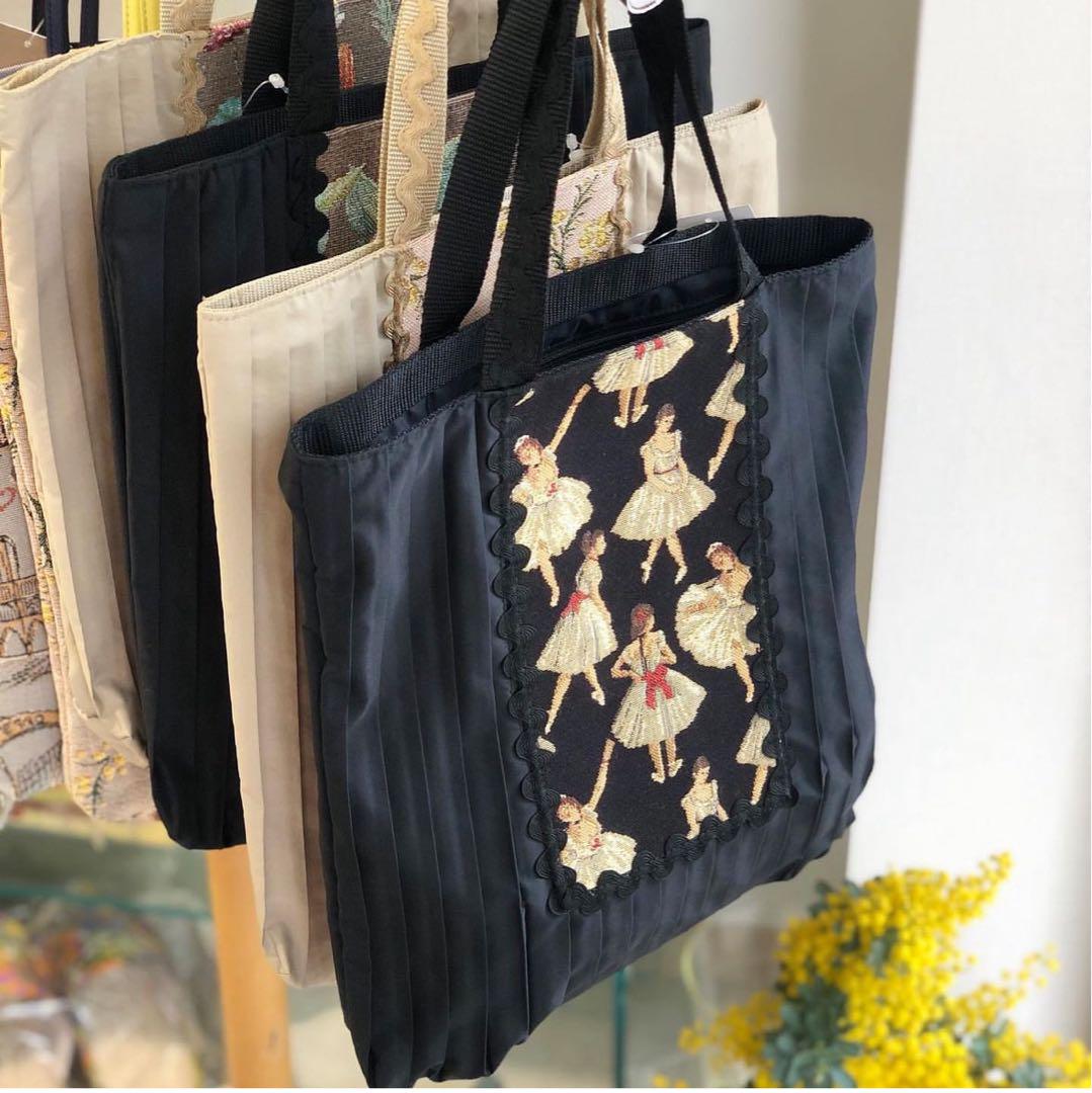 【SALE】 ベルブランシェ プリーツ手さげ バレエ黒 【日本製】 品番 バッグ