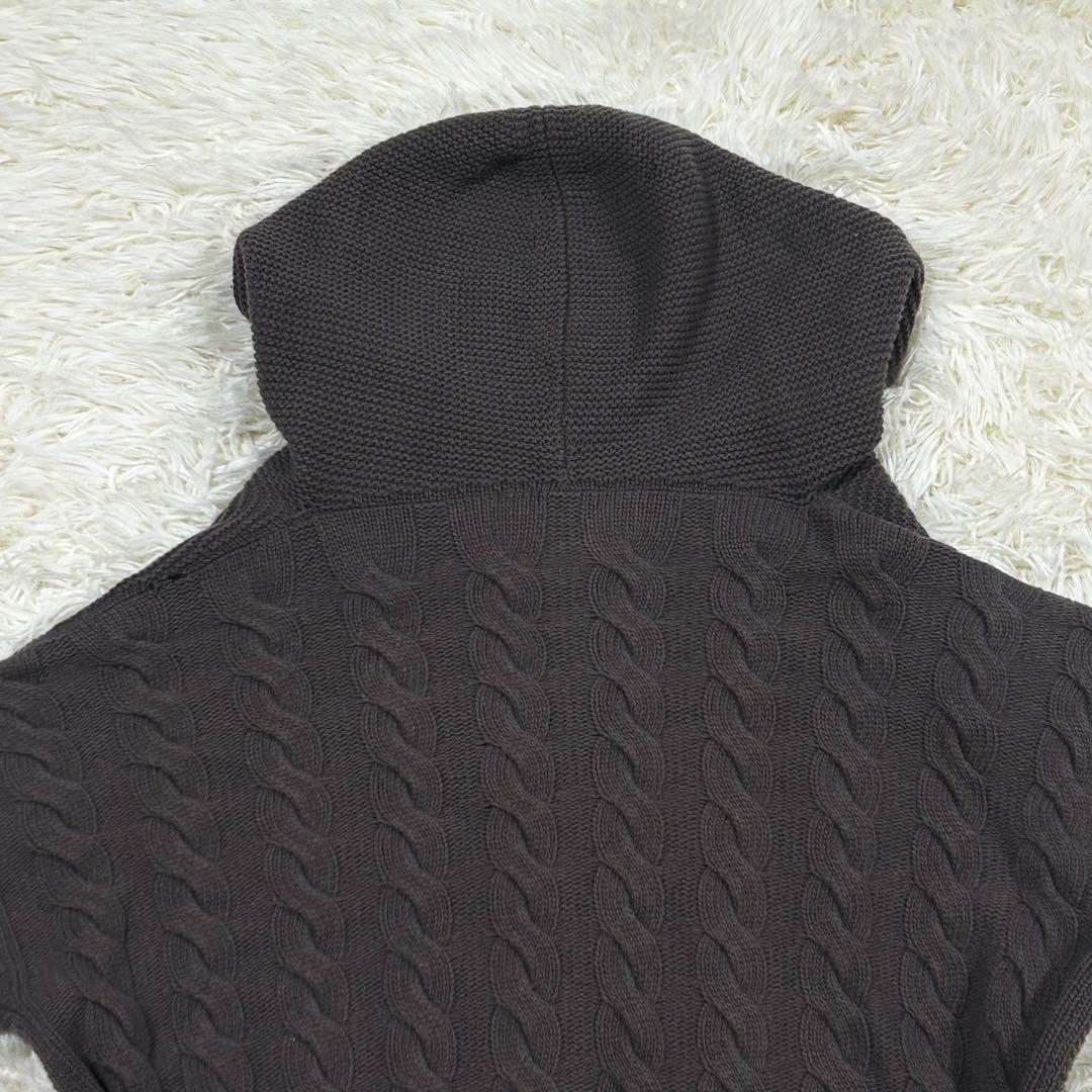 極美品　Max Mara フード付き　ニットガウン　カシミヤ混　銀タグ