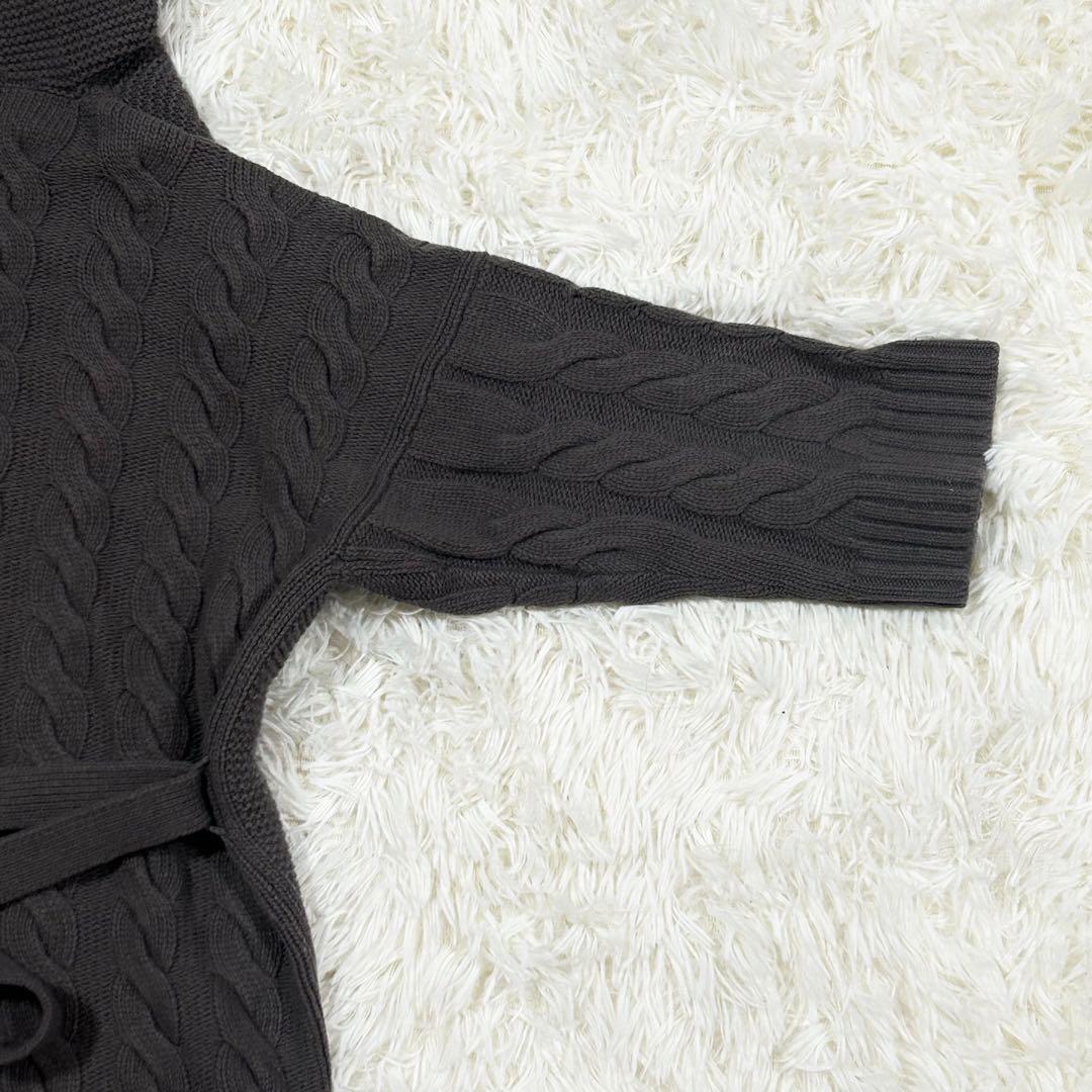 極美品　Max Mara フード付き　ニットガウン　カシミヤ混　銀タグ