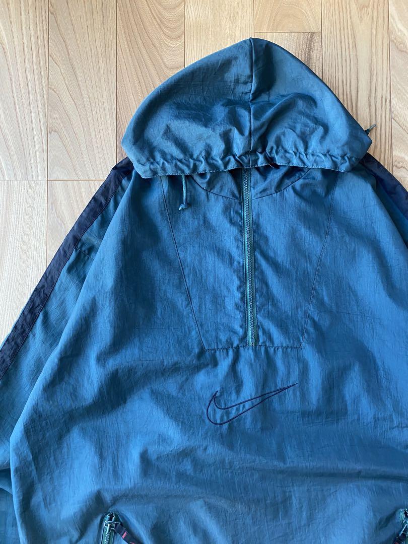 90s 白タグ NIKE ナイキ アノラックパーカー ダークグリーン L 90s 白タグ NIKE ナイキ アノラックパーカー ダークグリーン L