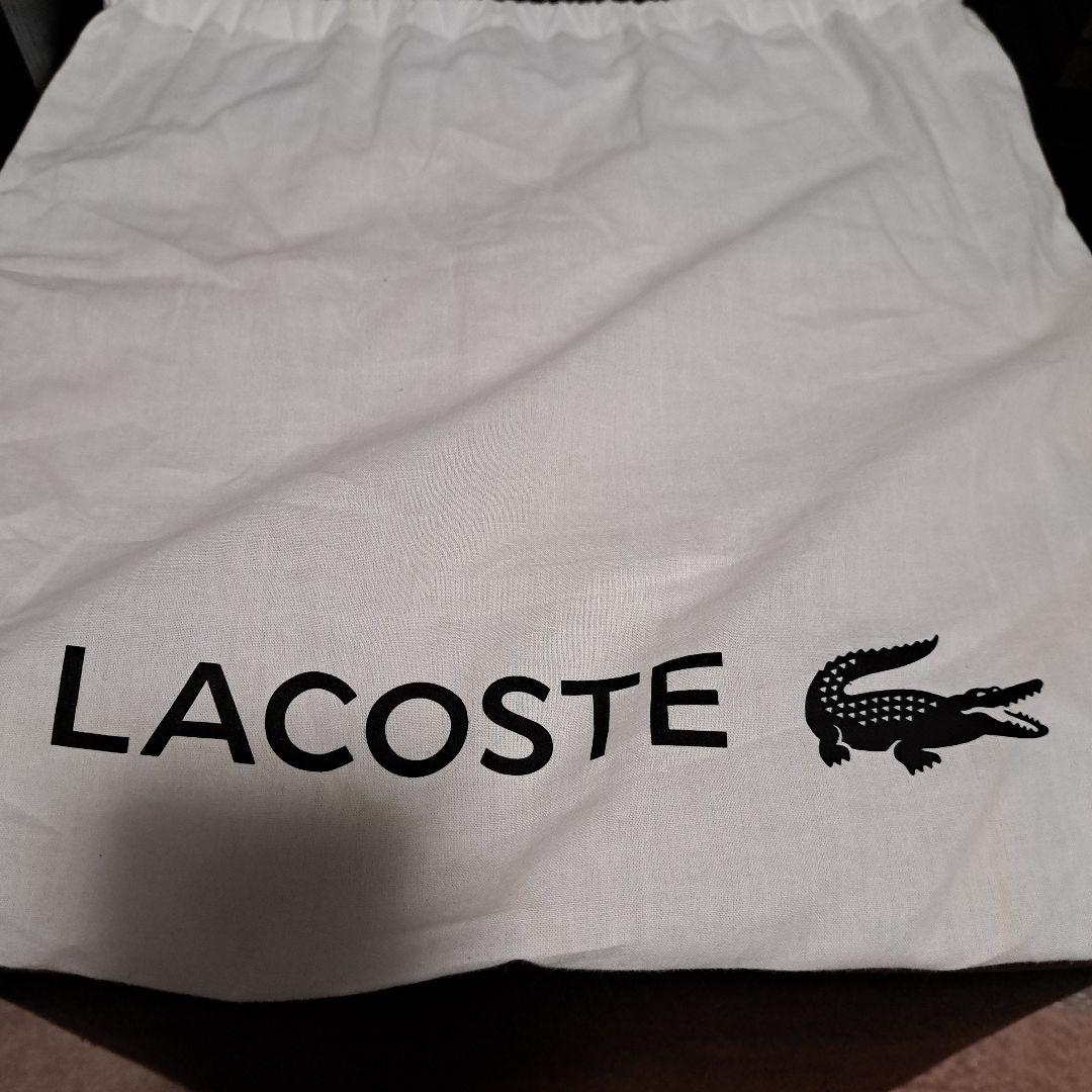 LACOSTE ラコステ ショルダーバッグ　レザー 黒❤
