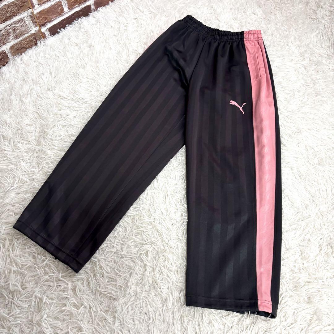 美品✨希少 PUMA ジャージ 上下 セットアップ グレー×ピンク サイズSS 美品✨希少 PUMA ジャージ 上下 セットアップ グレー×ピンク