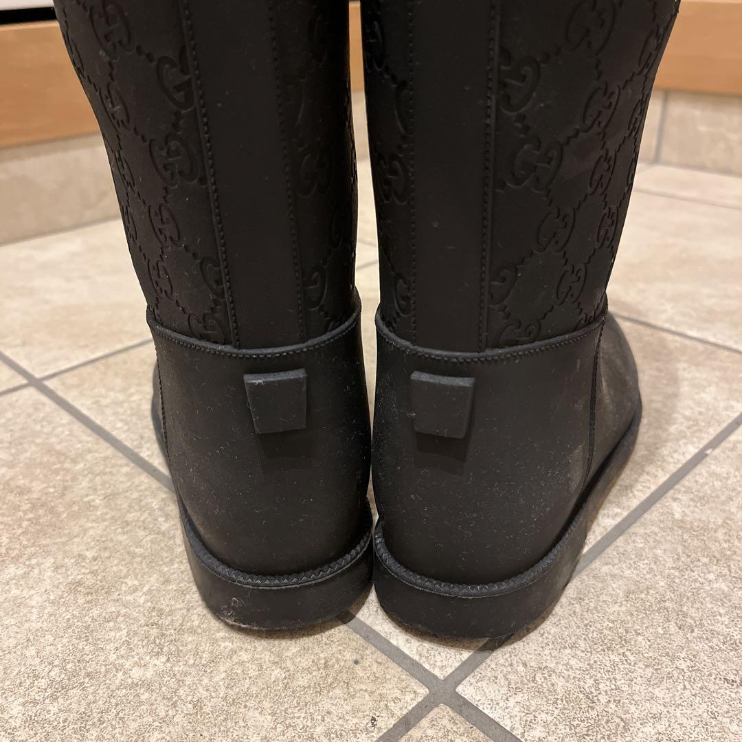 （最終価格）GUCCIレインブーツ　ブラック
