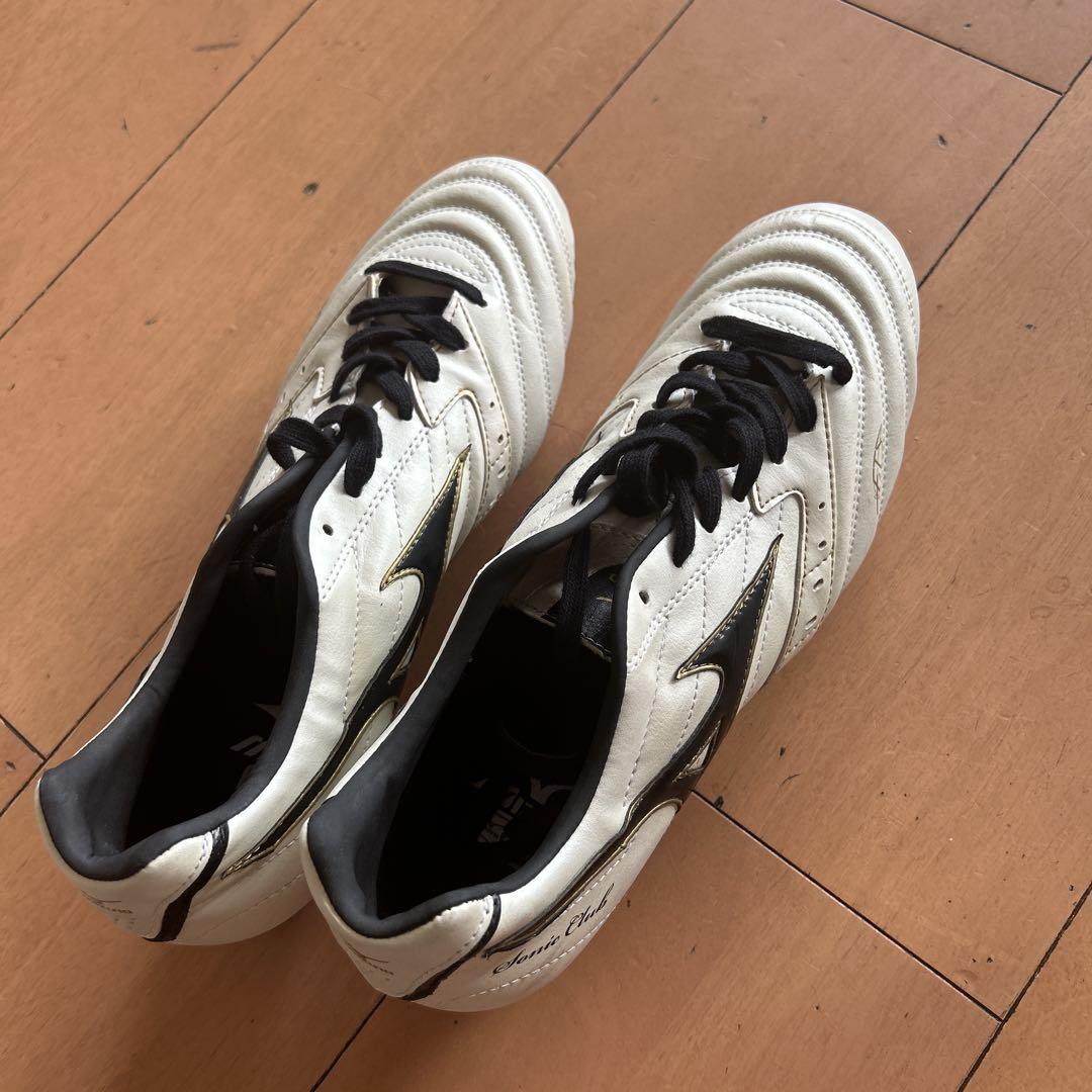 Mizuno サッカーシューズ ホワイト/ブラック　美品
