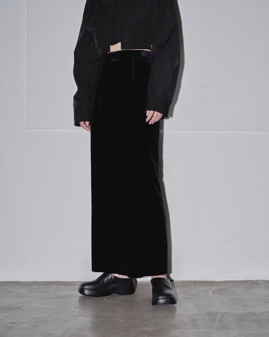todayful Pencil Velour Skirt