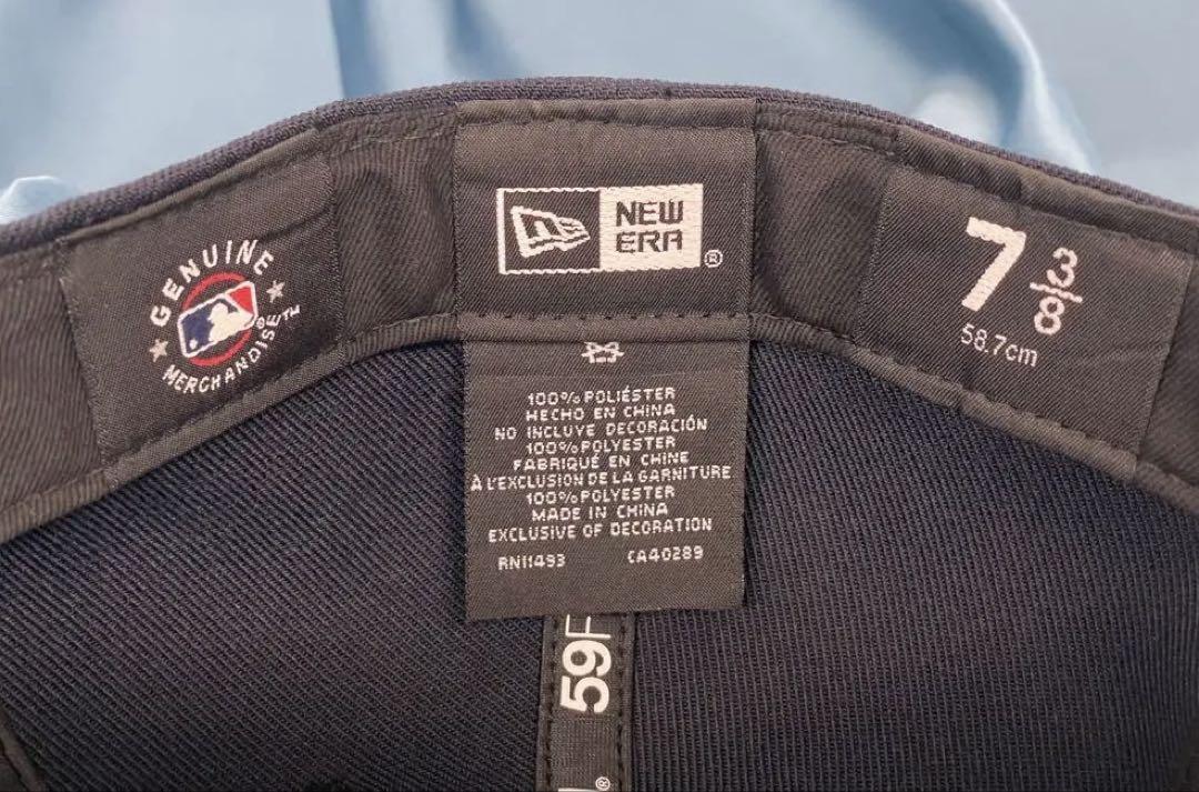 new era 59fifty ドジャース LA 逆ロゴ 7 3/8 ネイビー