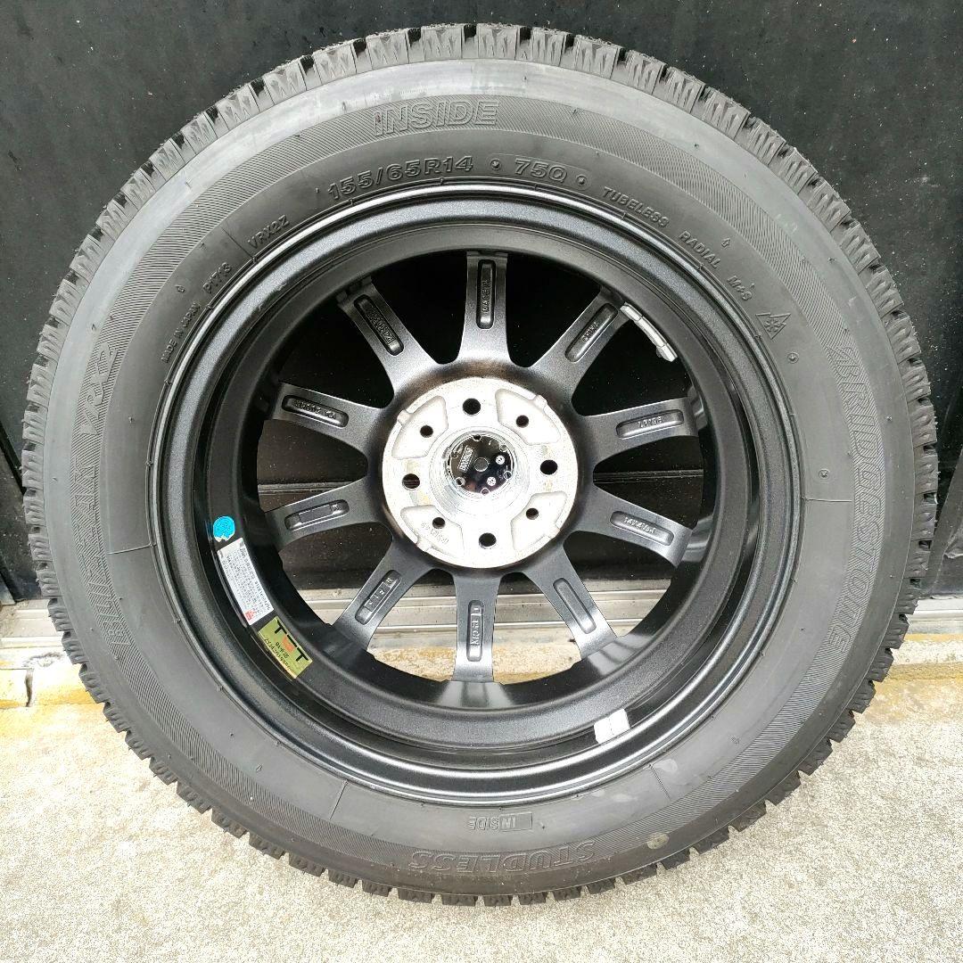 スタッドレスタイヤホイールセットワゴンＲなど 155/65R14