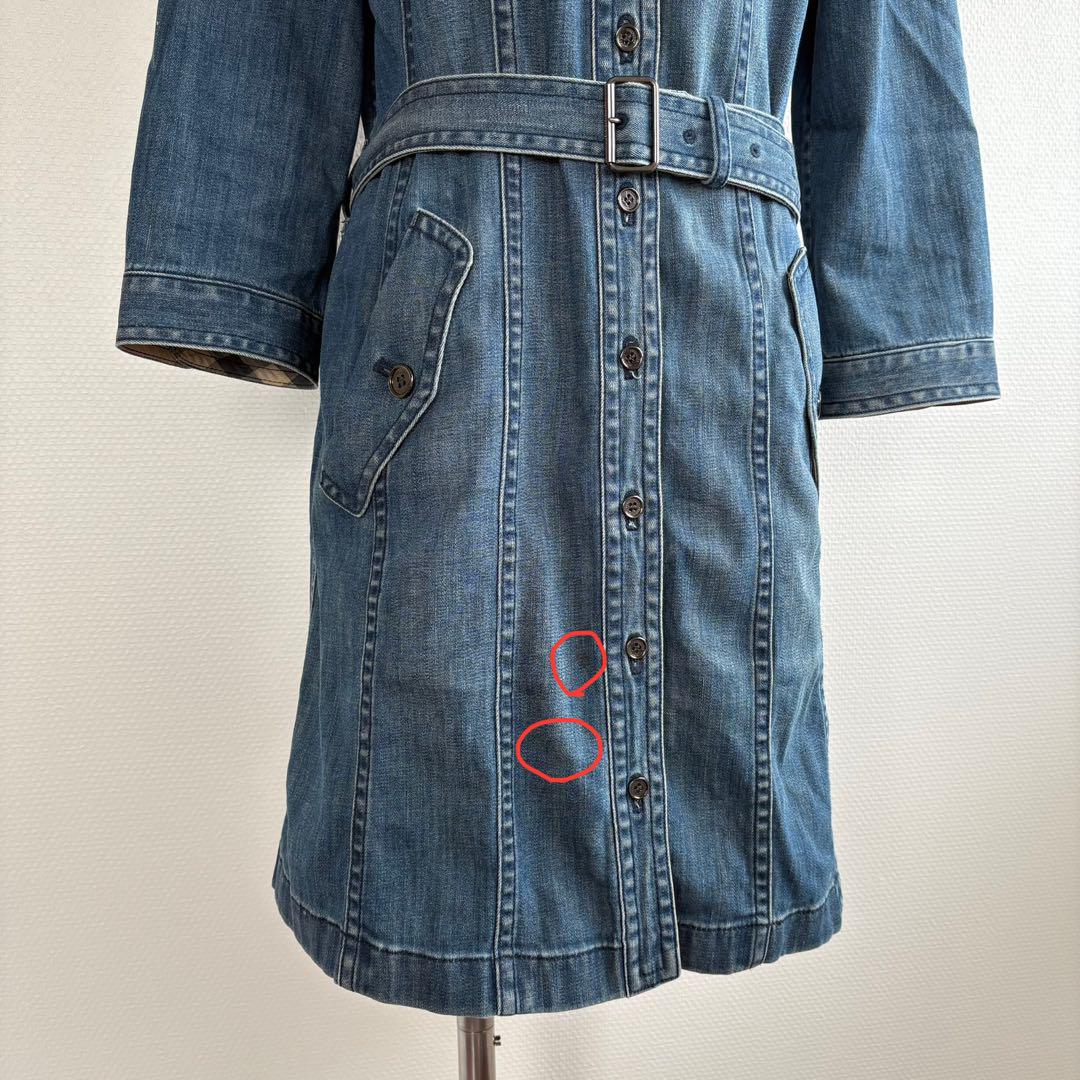 Burberry デニムシャツワンピース デニムジャケット ノバ
