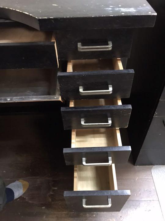 彫金工具 彫金机 両袖 小次郎 彫金作業机 両袖 ナチュラル [大型配送別途要]【大型配送