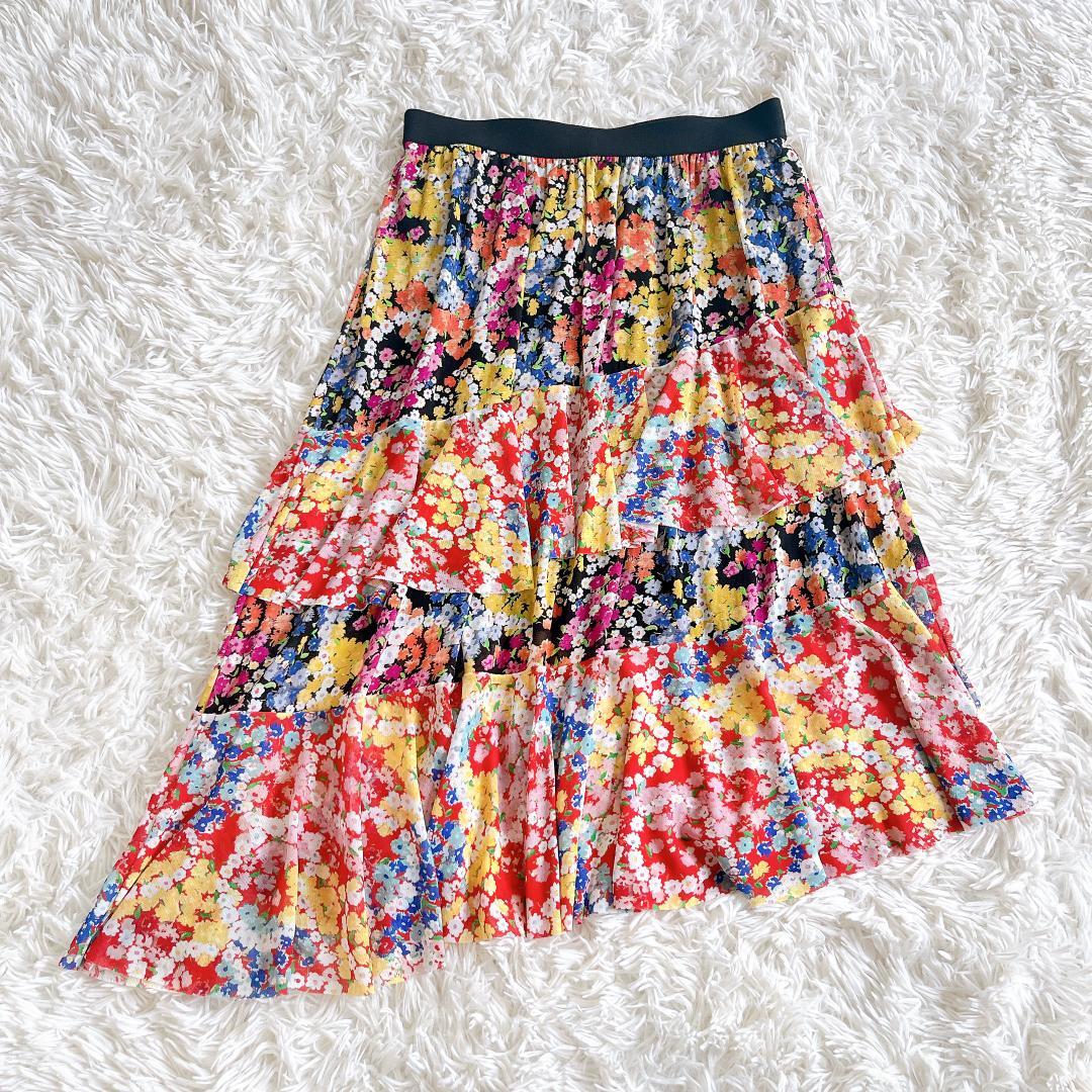 【VIVIENNE TAM】ティアード 総柄 フラワー パワーネット 42 【VIVIENNE TAM】ティアード 総柄 フラワー パワーネット 42